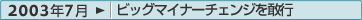2003年7月：ビッグマイナーチェンジを敢行