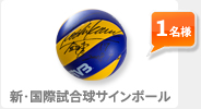 新・国際試合球サインボール 1名様